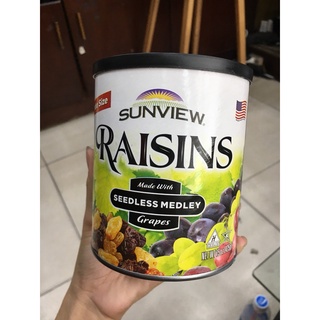 Nho khô mỹ sunview raisins hộp 425gr thập cẩm