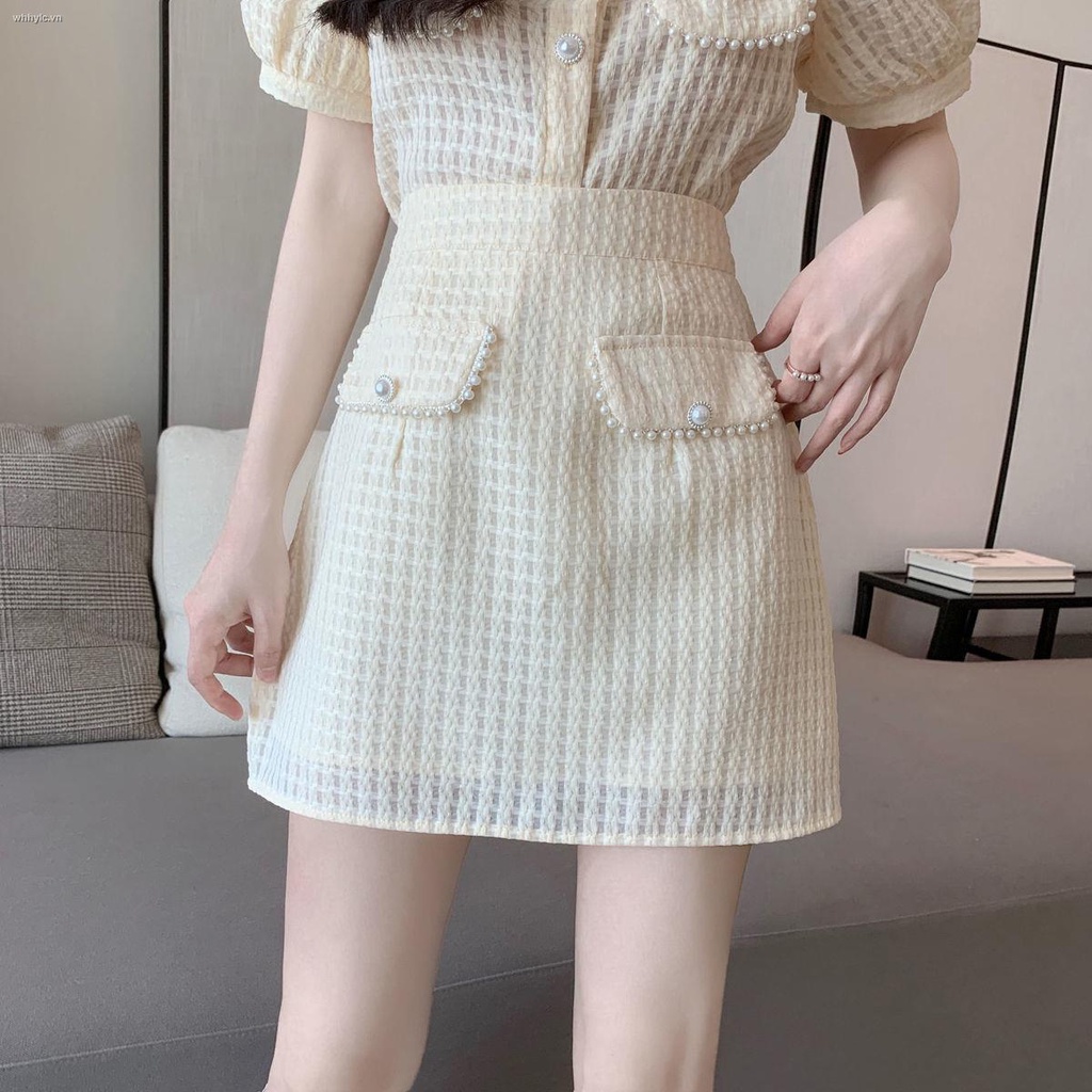 Bộ Áo + Chân Váy Chữ A Lưng Cao Phong Cách Phương Tây Thời Trang Mùa Hè Cho Nữ 2021 14 | BigBuy360 - bigbuy360.vn