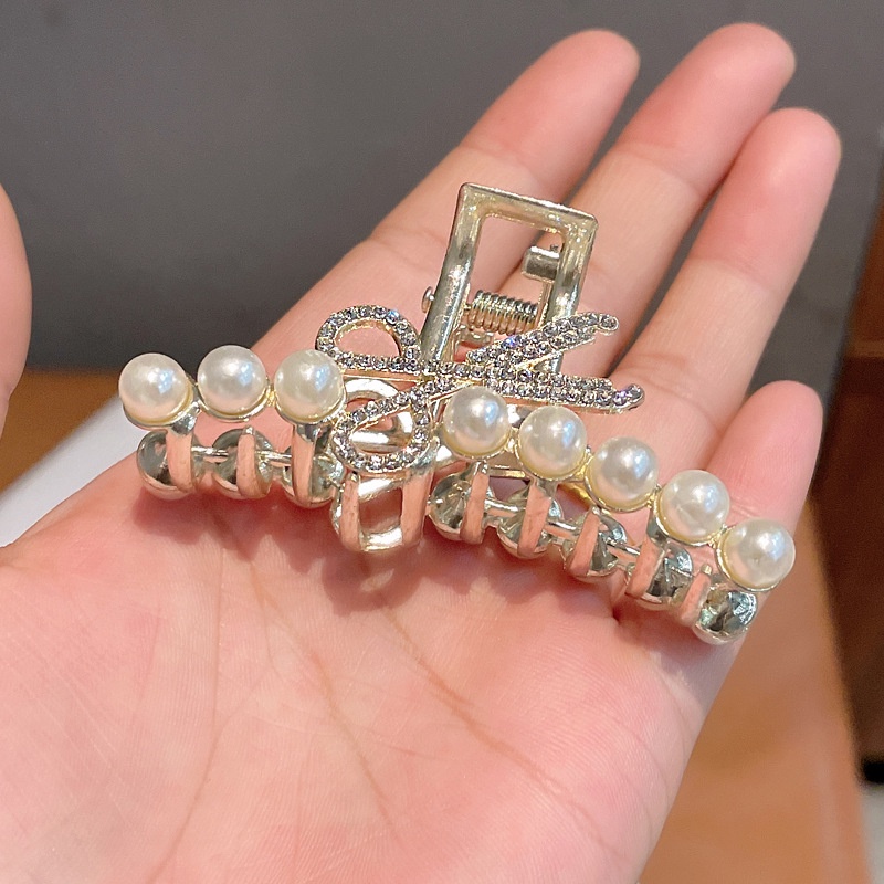 Kẹp tóc đính ngọc trai giả phong cách pháp ngọt ngào thời trang cho nữ