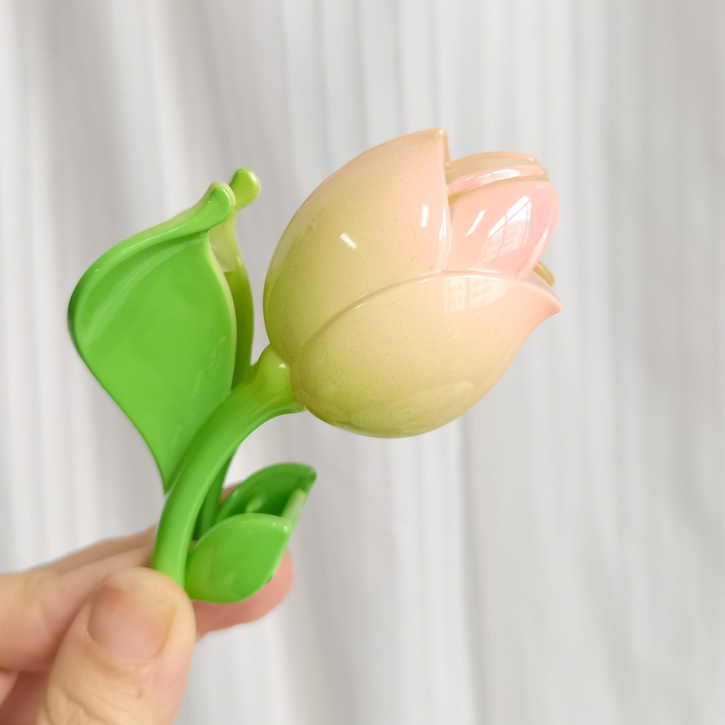 Kẹp tóc Haimeikang hình hoa tulip dễ thương kích thước 9cm