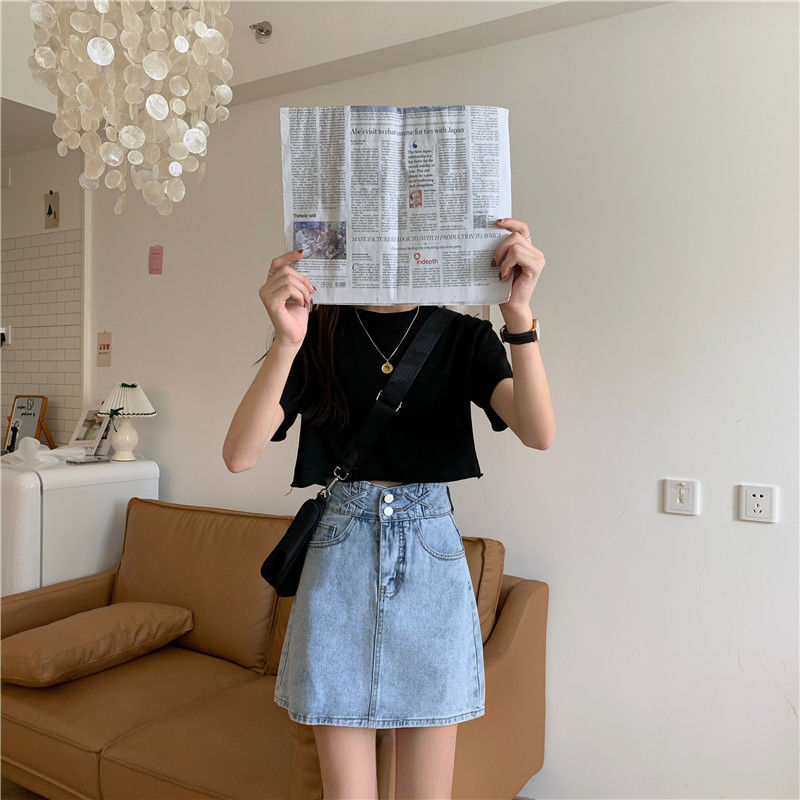 Chân váy BH lưng cao thời trang phong cách Hàn Quốc dành cho nữ