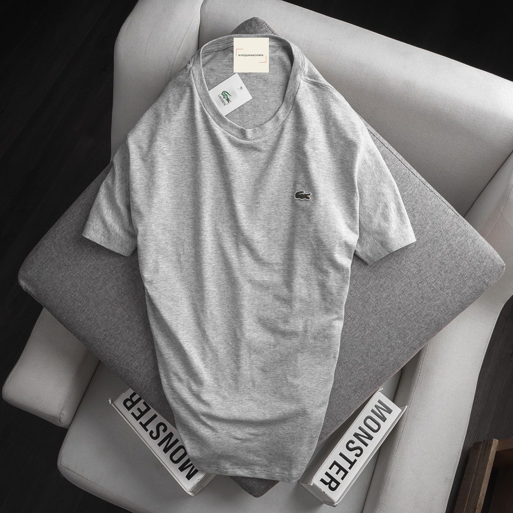 Áo thun phông nam nữ trơn cổ tròn basic cộc tay cotton cao cấp 8 màu đẹp rẻ : đen trắng ghi tím than đỏ vàng xanh | BigBuy360 - bigbuy360.vn