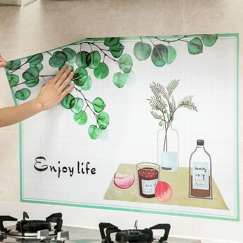 Miếng Giấy Dán Tường Nhà Bếp Cách Nhiệt Chống Dầu Mỡ, Chịu Nhiệt - Decal Dán Bếp Họa Tiết 3D Hiện Đại (90x60cm) | WebRaoVat - webraovat.net.vn