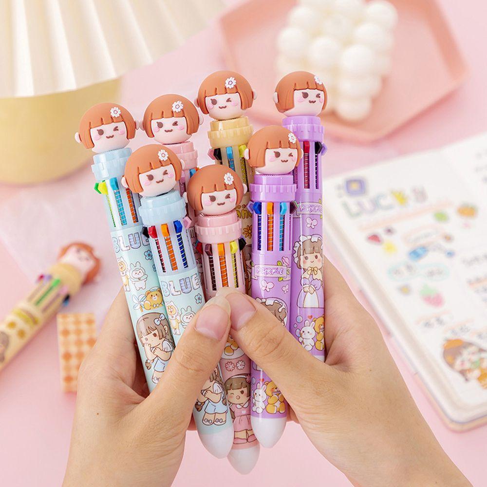 Bút Bi Ngòi 0.5mm Màu Sắc Ngọt Ngào Xinh Xắn