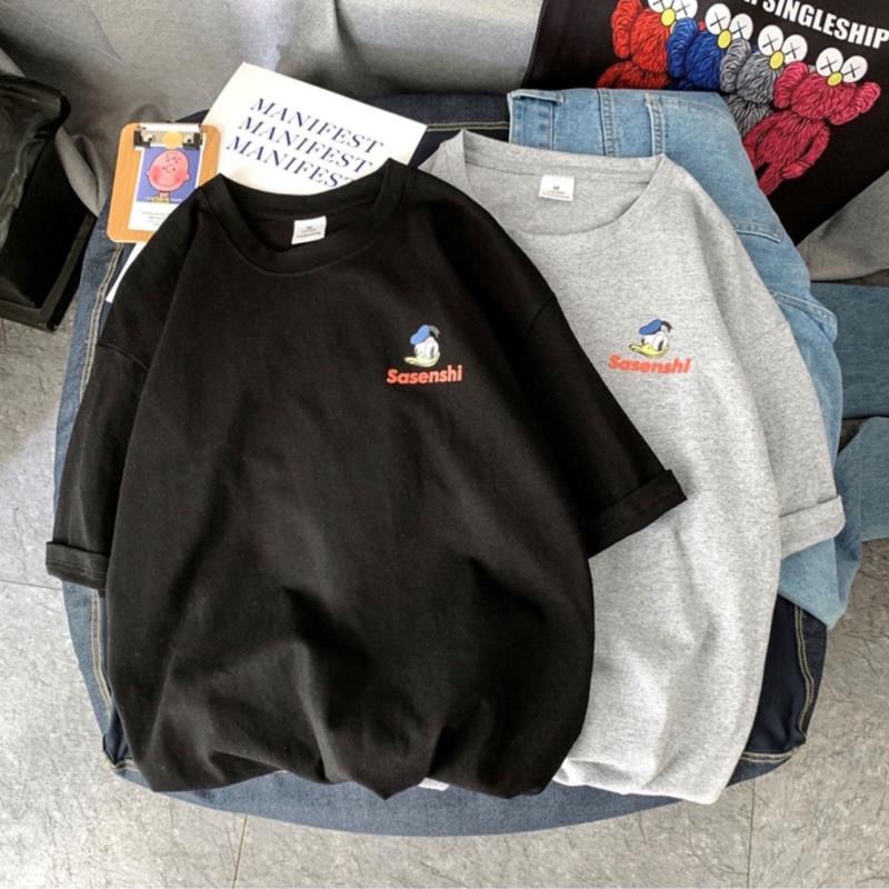 Áo Thun Cotton Tay Ngắn Dáng Rộng Thời Trang Mùa Hè Hàn Quốc Mới Dành Cho Bé Trai Và Bé Gái