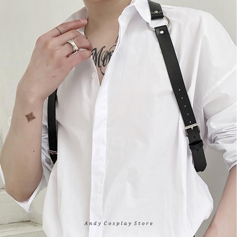 [CÓ SẴN] Dây lưng giả da cho nam - Harness belt mẫu 2