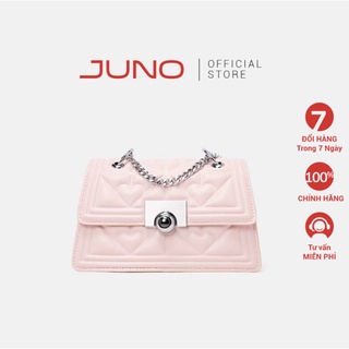 Juno - túi xách nhỏ nắp gập, emboss họa tiết trái tim - txn541