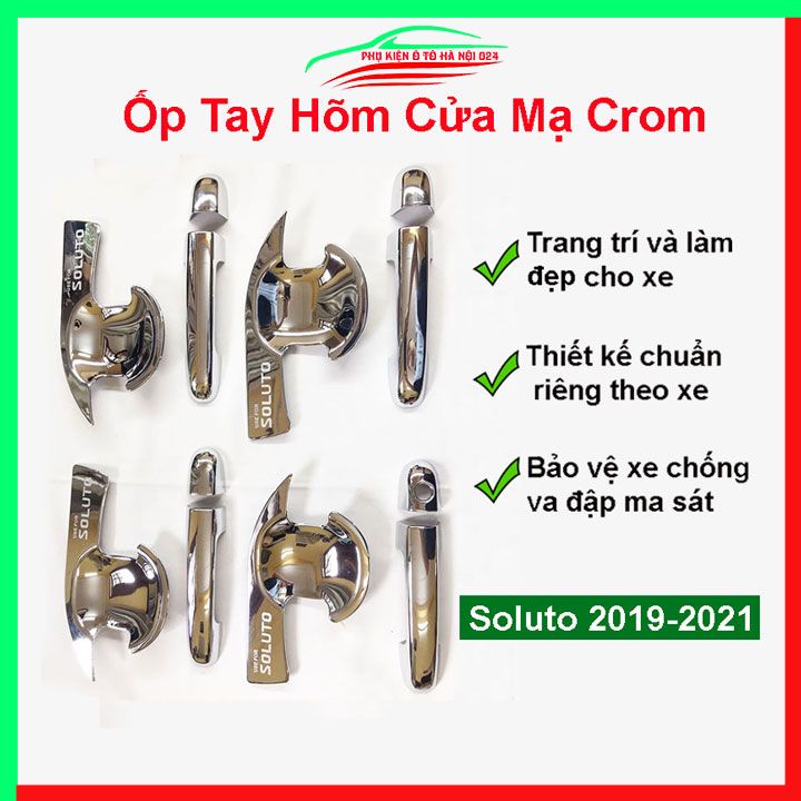 Ốp tay hõm Soluto 2019-2021 mạ Crom