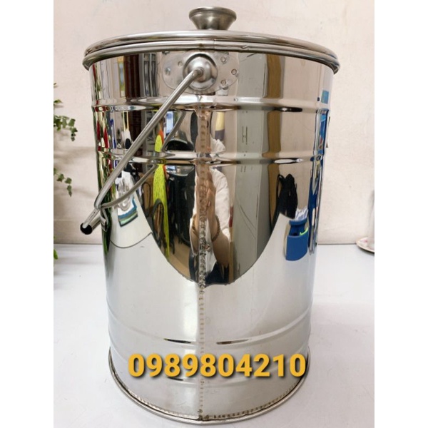 Video Xô inox  SUS 304 có quai xách 10L,15 L,Xô đựng thực phẩm,nước,sữa,Bình đựng nước ko vòi 10 l,15 l,20 lChính Hãng