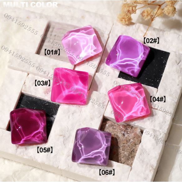 Sơn gel AS 6 màu tím Violet chọn lẻ chai 15ml