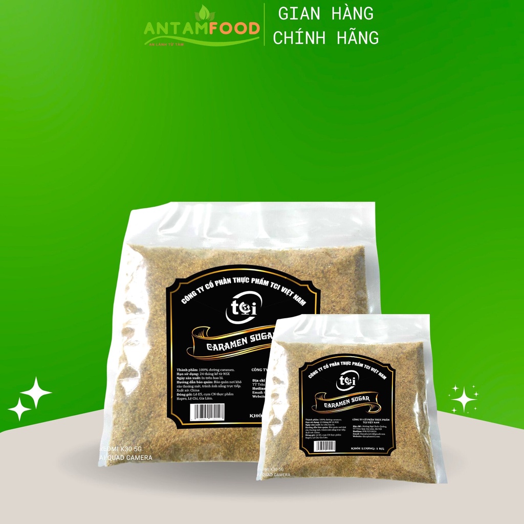 Đường Caramen nhập khẩu làm bắp rang bơ