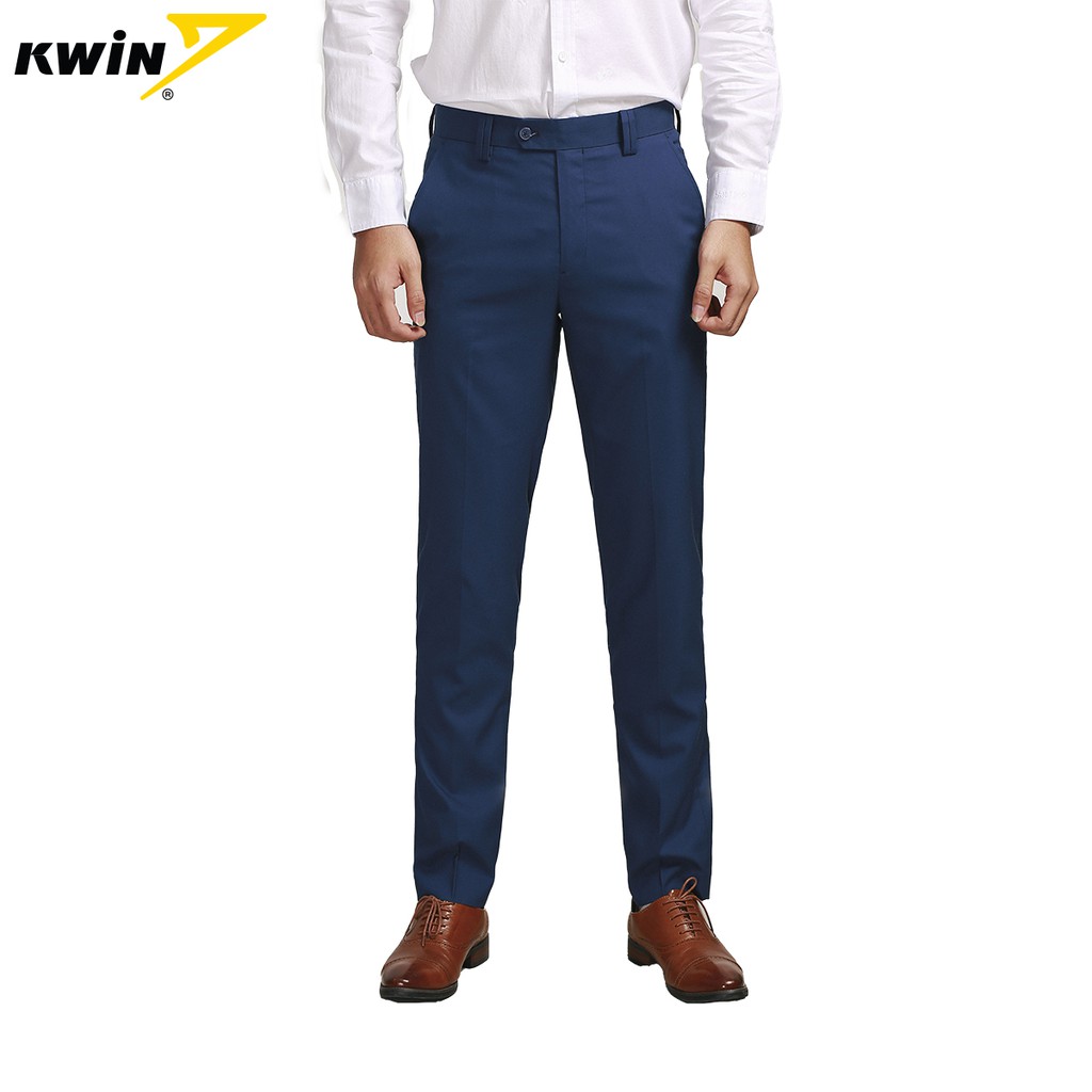 Quần âu nam Kwin cao cấp dáng suông nhẹ, mềm mại, thiết kế lịch lãm | BigBuy360 - bigbuy360.vn