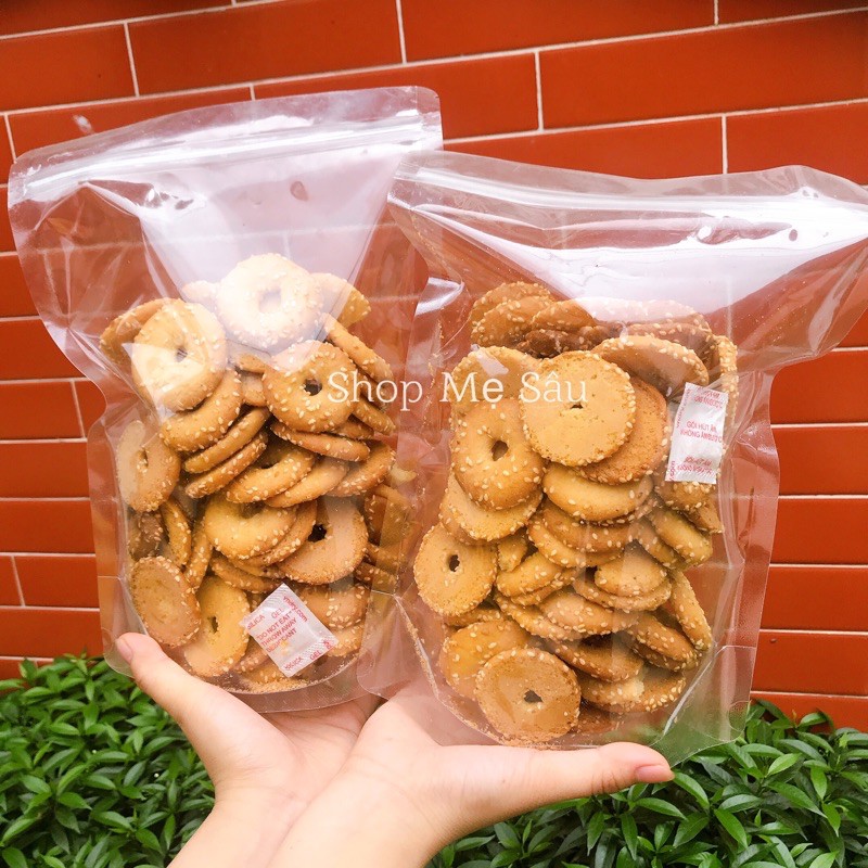 150g Bánh Quy Bơ Mè 💖FREESHIP💖 Bánh Vòng Bơ Sữa Mè Rang, Bánh Trứng Nhện Giòn Ngon