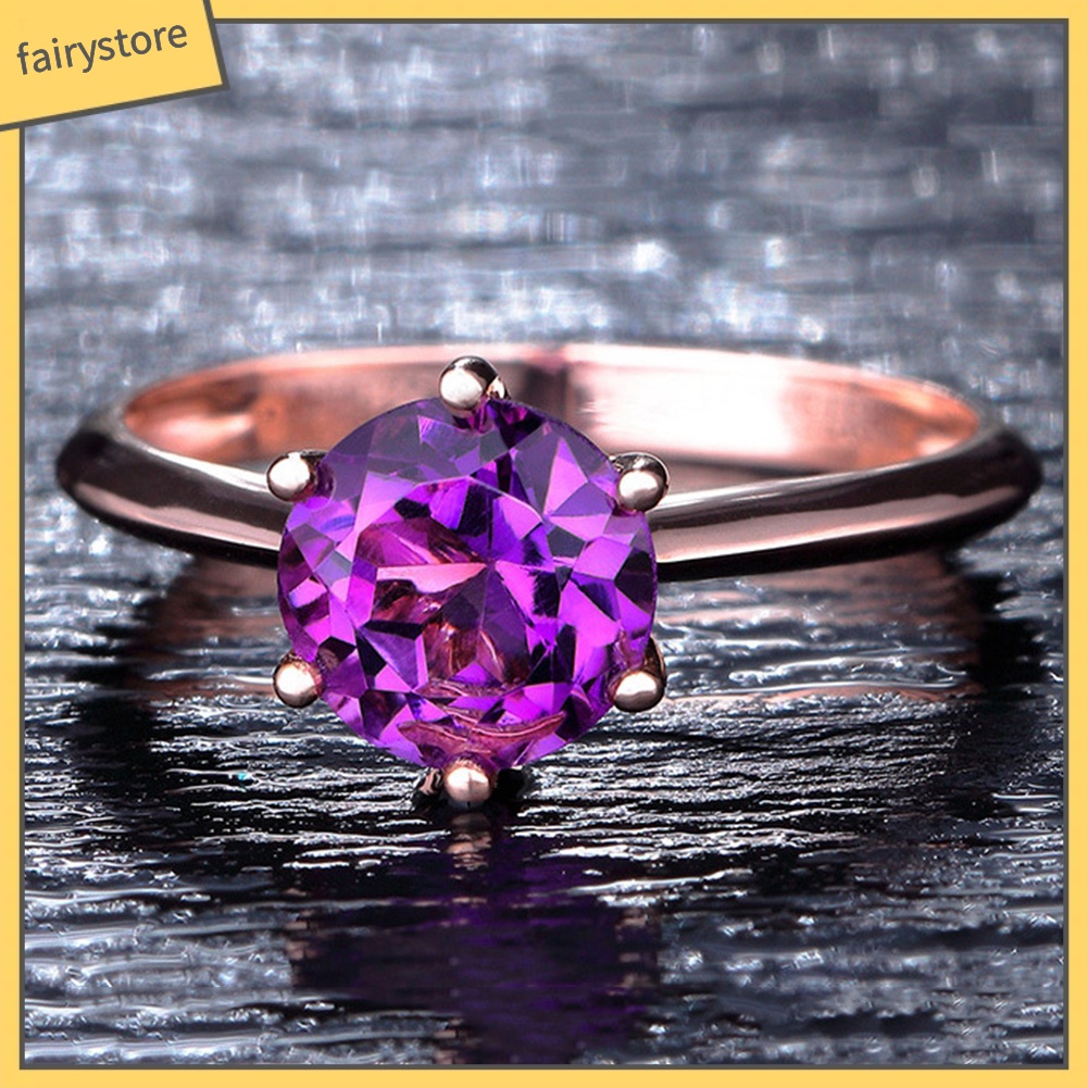 Nhẫn Hợp Kim Đính Đá Ruby Nhân Tạo Thời Trang Cho Nữ