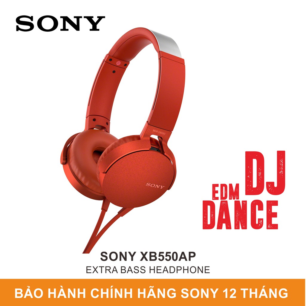 Tai Nghe Extra Bass Sony XB550AP - Hàng Chính Hãng Sony Việt Nam - Bảo Hành 12 Tháng