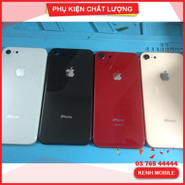 VỎ iPHONE 7 ĐỘ LÊN THÀNH iPHONE 8 MÀU ĐỎ, HỒNG GOLD, ĐEN