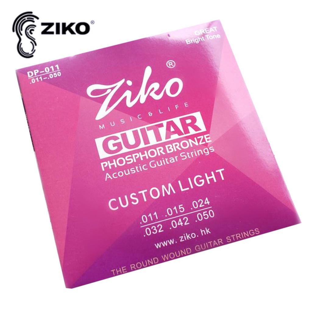 ZIKO DP Series- Bộ Dây Đàn Guitar Acoustic Phosphor Bronze Ziko DP-010 DP-011 DP-012