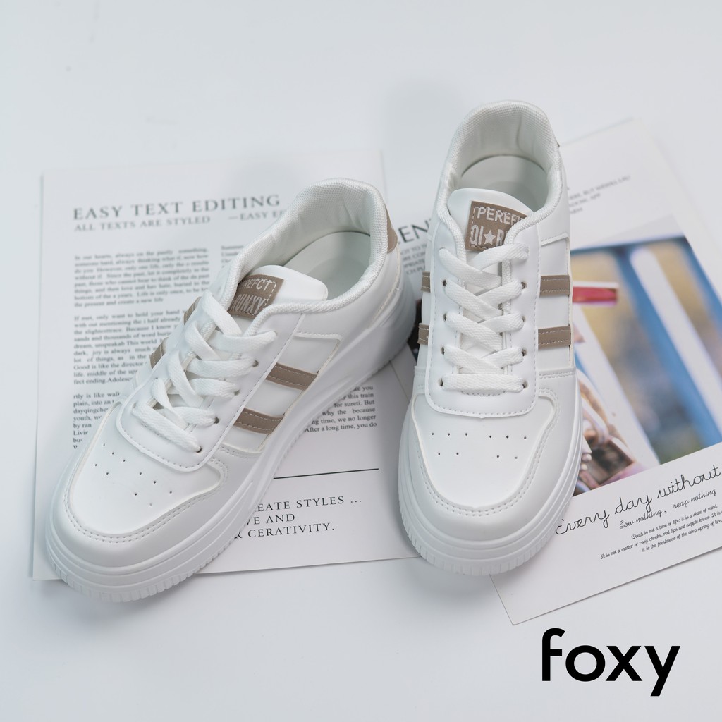 Giày Thể Thao Sneaker Nữ FOXY Form Basic Đế Bằng Cổ Thấp - FOX003