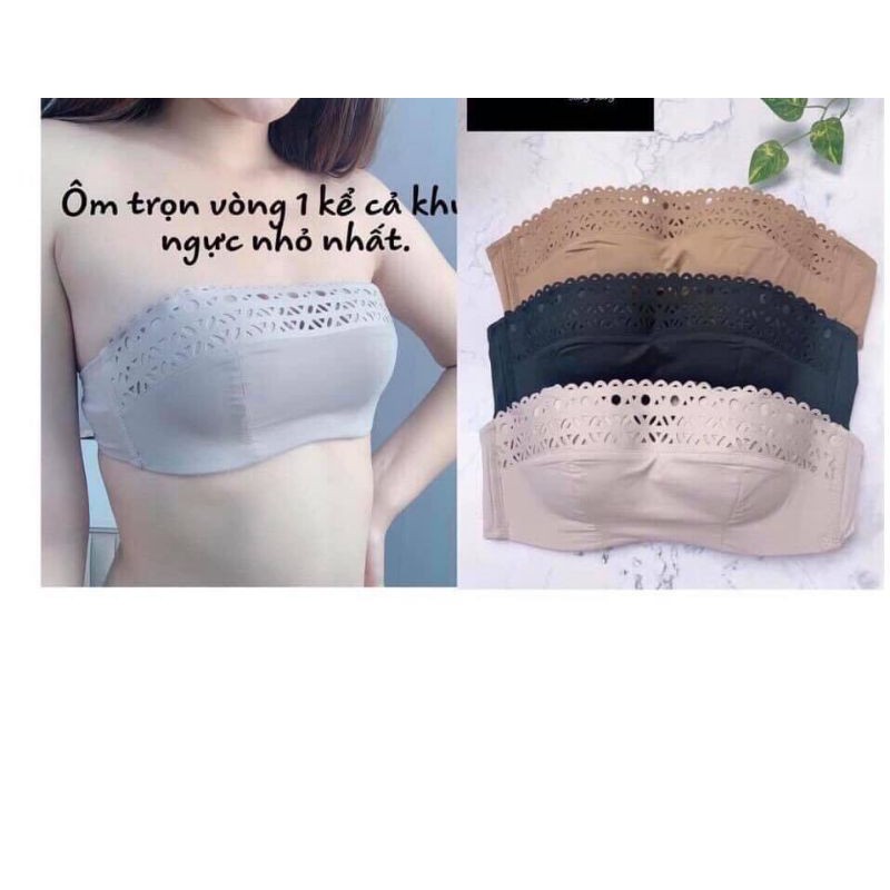 Áo bra cúp ngực viền ren hàng QC