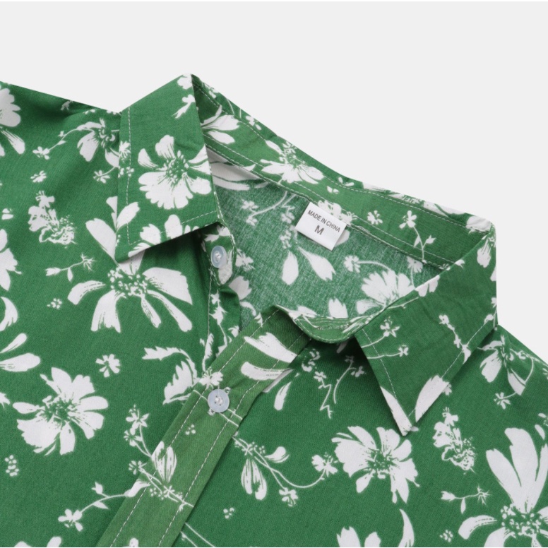 Áo Sơ Mi Tay Ngắn In Họa Tiết Thời Trang Đi Biển Cho Nam Và Nữ