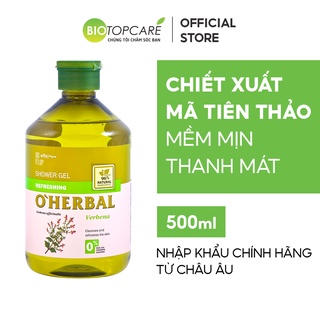 Sữa tắm dưỡng da O'Herbal chiết xuất Mã Tiên Thảo 500ml - BioTopcare Official