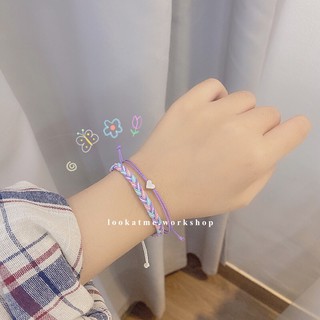 [ Hàng Thiết Kế ] Vòng tay handmade dây thắt đủ màu Lookatme Bora