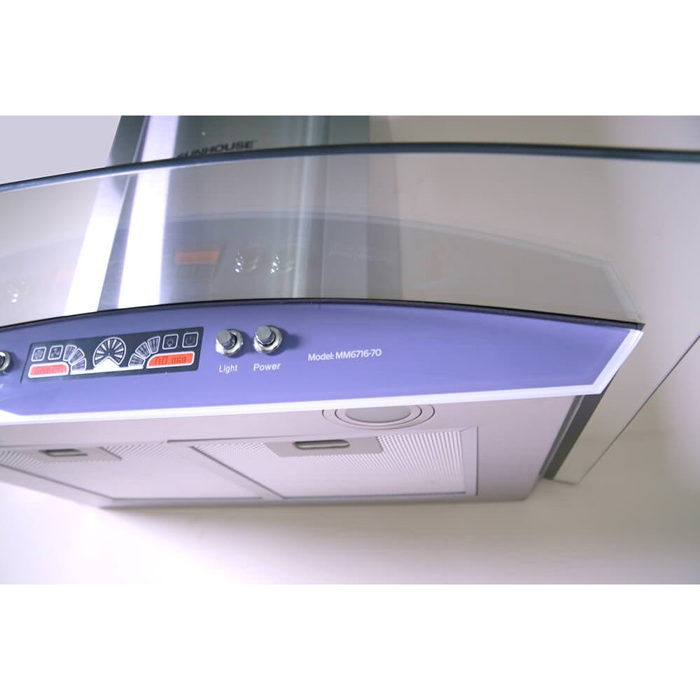 Máy hút mùi kính cong Sunhouse Mama MM6716-70, Bảo hành 18 tháng tại nhà