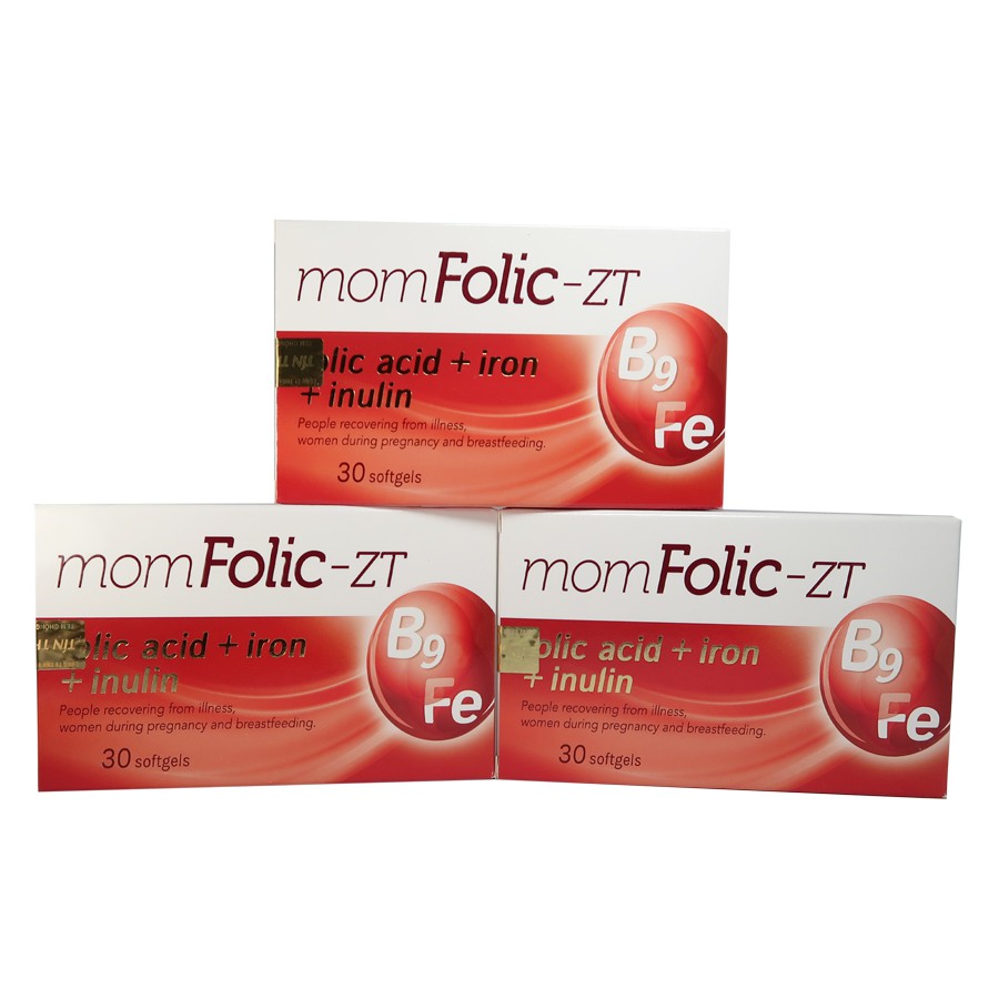 MomFolic-ZT - bổ sung sắt và acid folic cho phụ nữ mang thai và cho con bú