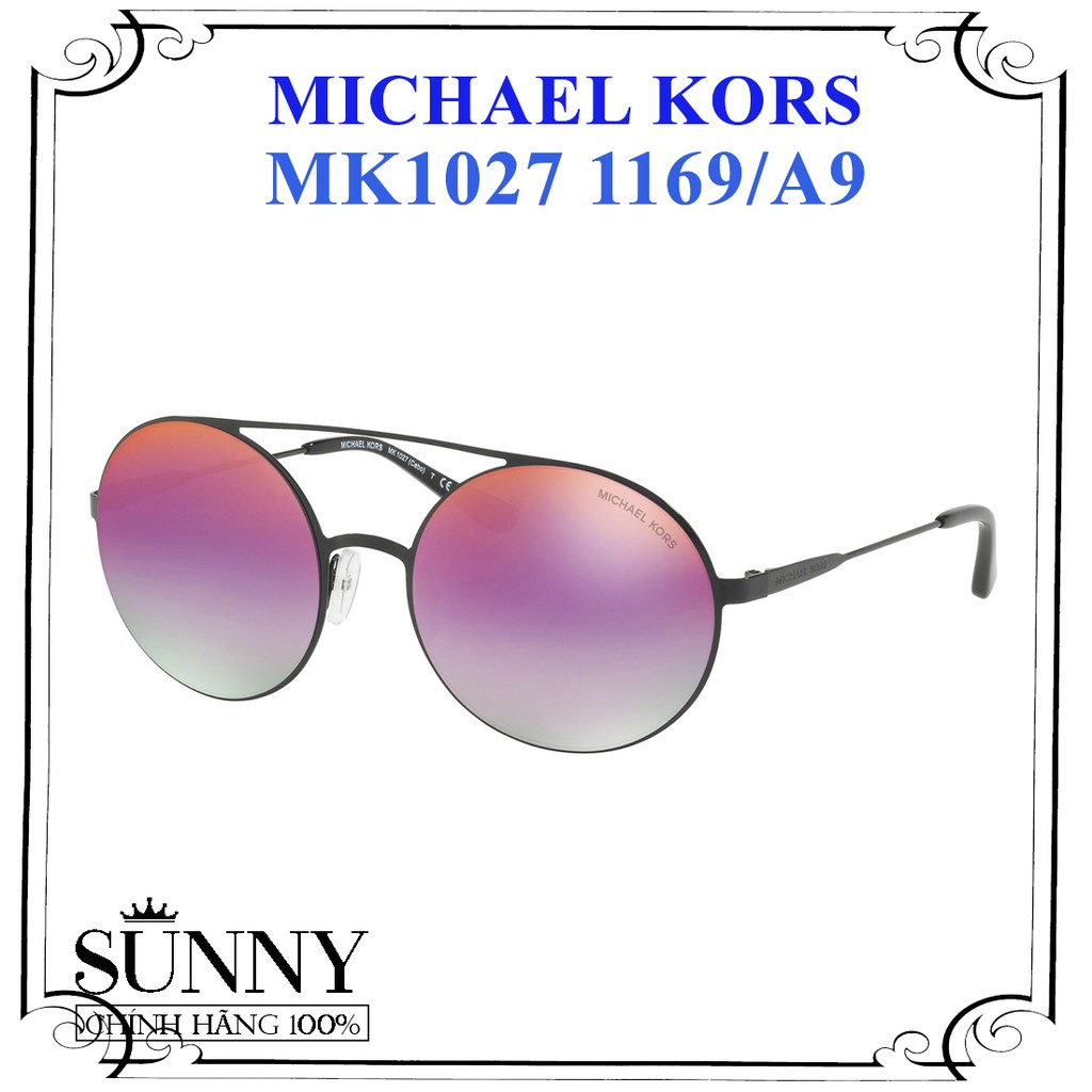 MK1027 1169/A9 - kính mát thời trang Michael Kors chính hãng, bảo hành toàn quốc, thiết kế dễ đeo bảo vệ mắt