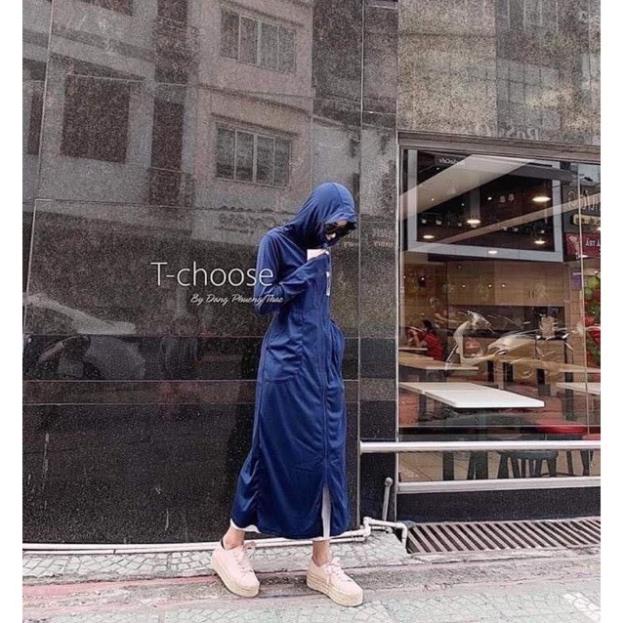 Xả Áo Choàng Chống Nắng Nữ - Áo Chống Nắng Nữ Toàn Thân Vải Thông Hơi Dáng Dài Chống Tia UV - FreeSize dưới 75kg | BigBuy360 - bigbuy360.vn