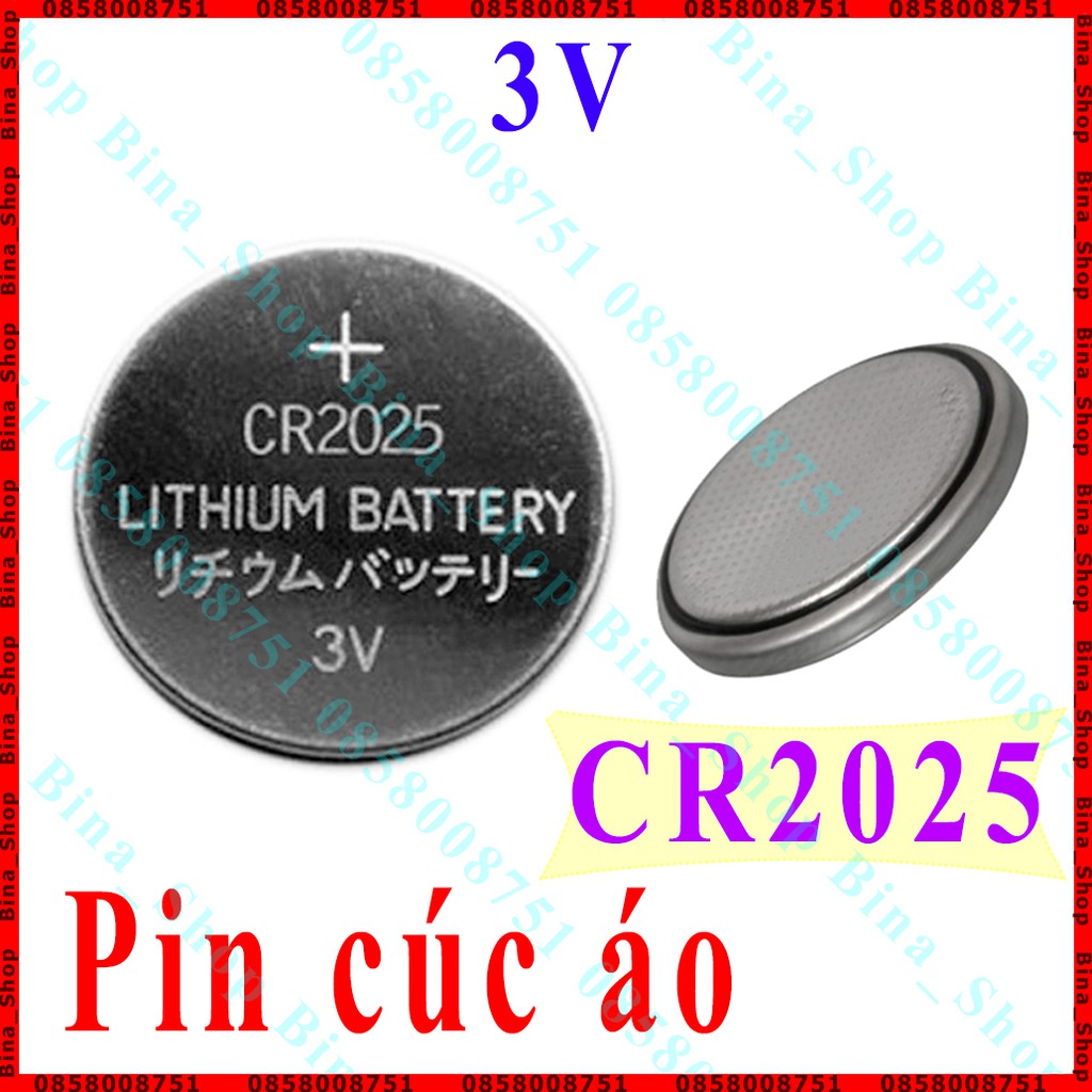 Pin cúc áo CR2025 3V Lithium Battery 3V