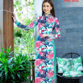 Các mẫu áo dài hoa phá cách