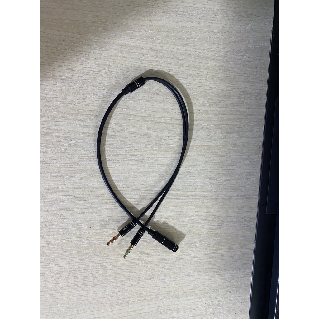 Jack 2 Cáp Chia Audio 2 Cổng 3.5mm