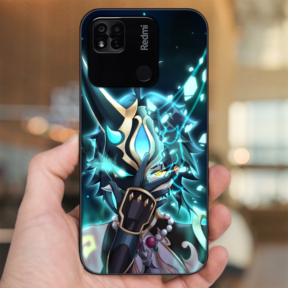 Ốp lưng Xiaomi Redmi 10A viền đen in hình Xiao Genshin Impact