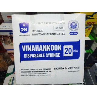 Bơm tiêm 20ml vinahankook hộp 50c