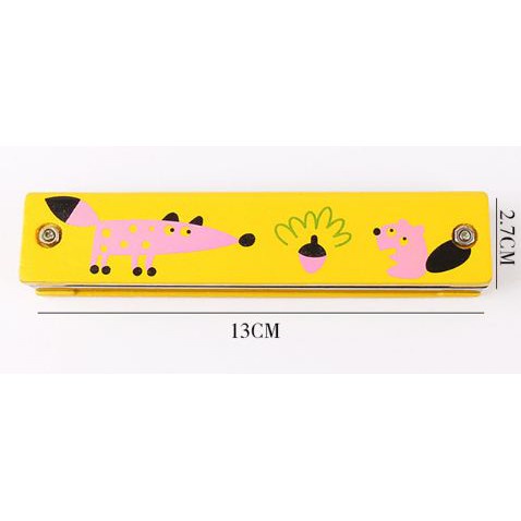 Đồ chơi âm nhạc kèn Acmonica, Harmonica tremolo 32 lỗ họa tiết hoạt hình dễ thương cho bé