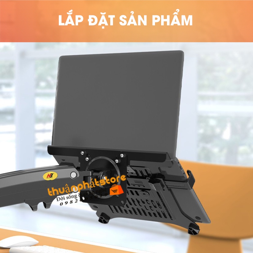 Giá Đỡ , Kẹp Laptop NB FP-2 Chính Hãng North Bayou Hỗ Trợ 10-17 Inch - Lưu Ý : Sản phẩm lẻ chưa bao gồm tay đỡ