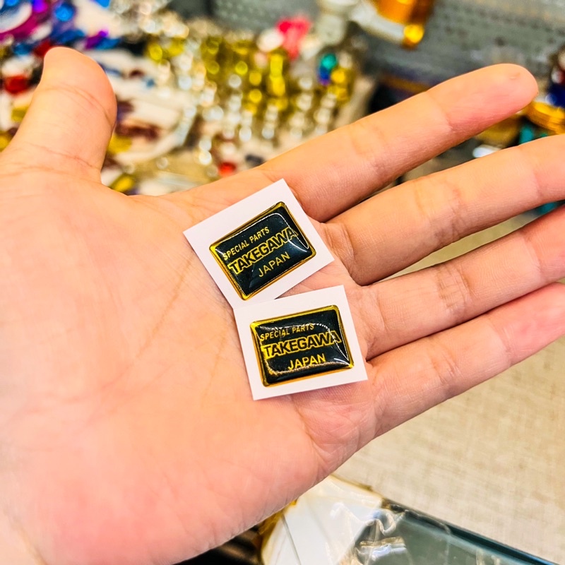 Tem Logo Crom Nổi 24k Takegawa Special Part Japan ✌