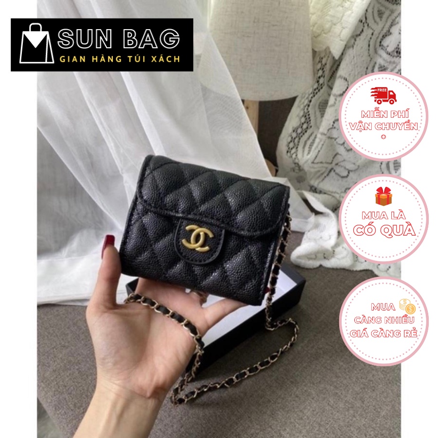 Ví nữ dài cầm tay, đựng thẻ, điện thoại, chìa khóa dùng đi chơi, đi dự tiệc, da cao cấp size 12-20cm SB076