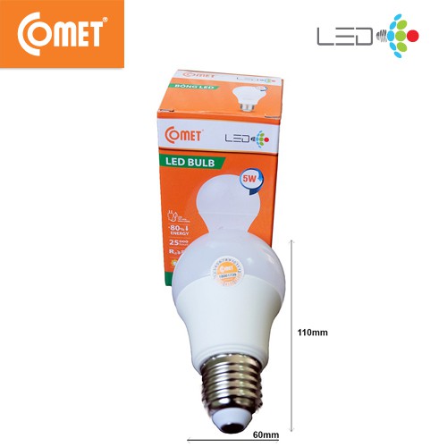 [Mã BMBAU30 giảm đến 30K đơn 99K] Bóng Led Bulb Comet 5W CB01F005