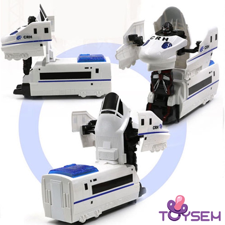 Đồ chơi tàu ngầm biến hình robot siêu nhân có đèn và nhạc cho trẻ em từ 3 tuổi - Quà tặng sinh nhật cho bé