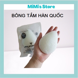 Bông tắm murmur hữu cơ hàn quốc cực mềm cho trẻ từ sơ sinh - made in korea