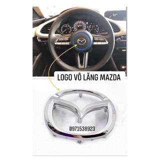 Logo vô lăng mazda zin kích thước 6,7cm4,5cm
