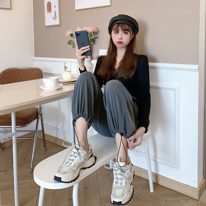 Quần dài SUXI cạp cao ống suông thời trang cho nữ