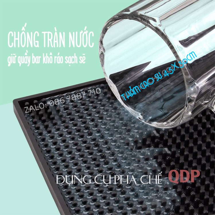 Thảm Lót Cao Su Quầy Bar 45x30 cm  chuyên dùng trong quầy pha chế - Thảm phơi đồ