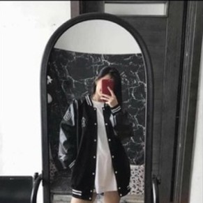 ÁO KHOÁC MLBNY BOMBER BASIC TAY DA - ÁO VARSITY NAM NỮ UNISEX - HÀNG CHÍNH HÃNG