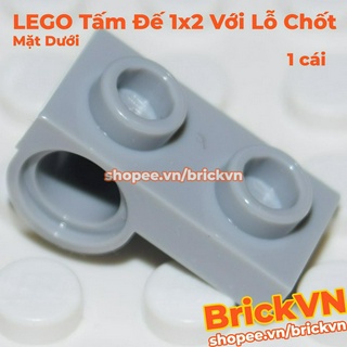 [1 Cái] LEGO Tấm Đế 1x2 Với Lỗ Chốt/Lỗ Ghim Mặt Dưới Màu Xám Nhạt ID 6168633 28809