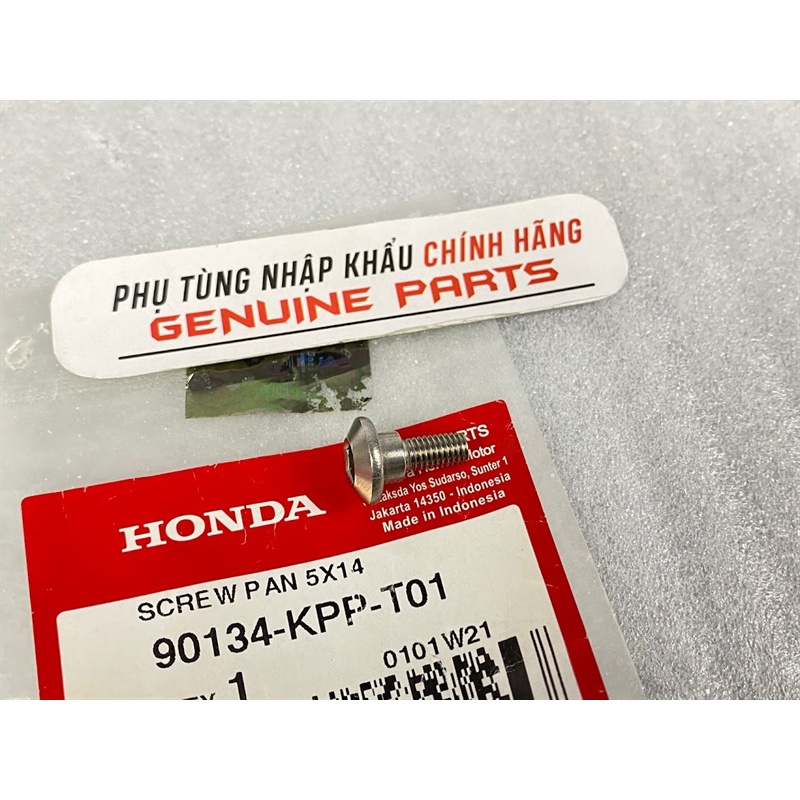 Ốc dàn áo HONDA 5x14 lục giác có khấc 5 ly nhập Honda Indo 90134KPPT01