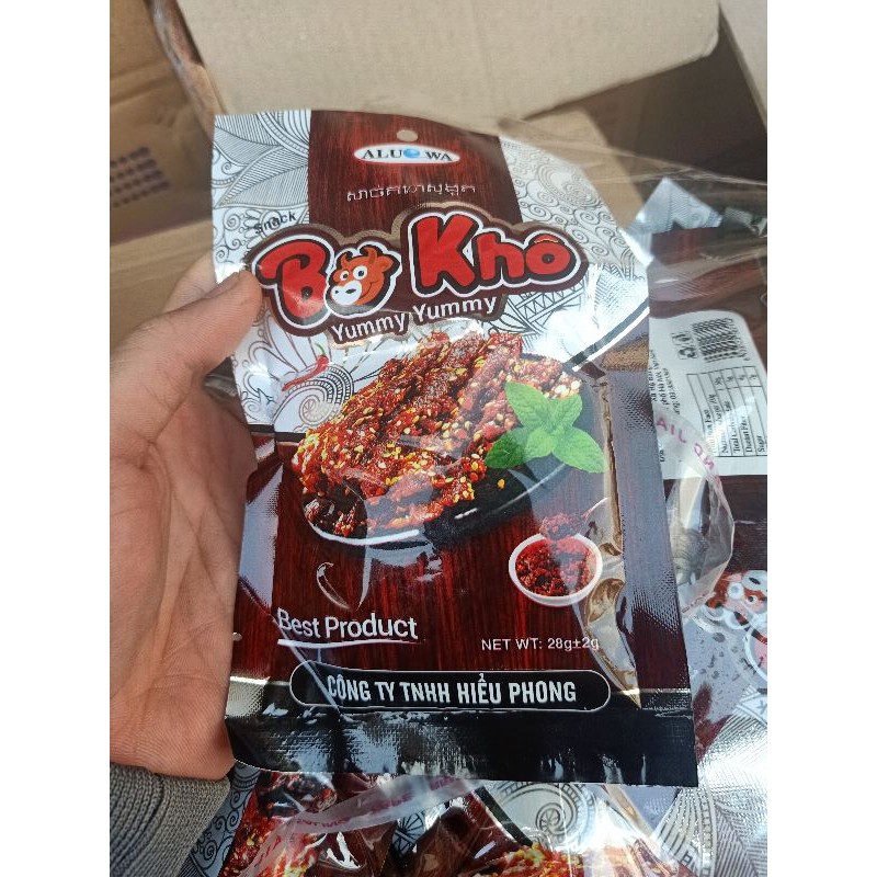 1 gói snack bò khô