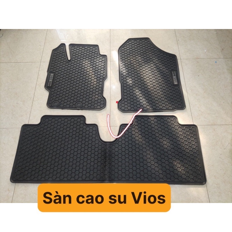 Vios, THẢM LÓT SÀN CAO SU XE VIOS 2014-2017,,2019-2022 ko mùi